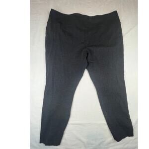 A New Day Leggings Womens Plus Size 3XL Gray Workout Ankle Elastic Waist Workout